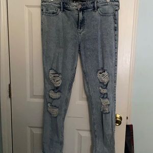 Hollister Acid Wash Stretch High Rise Jean